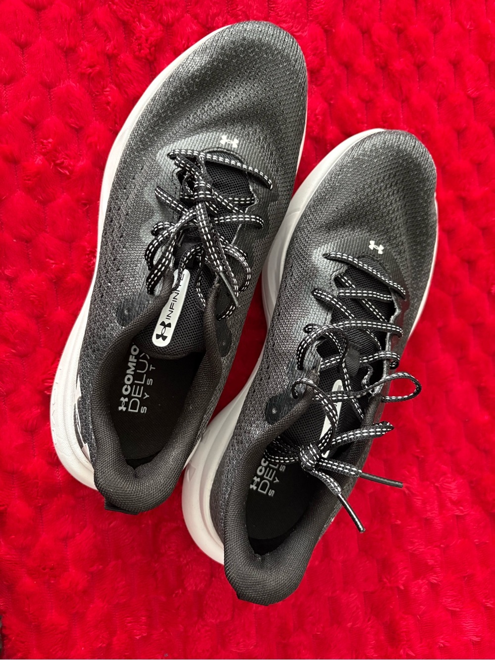 Under Armour Women's Black and White Training Sneakers